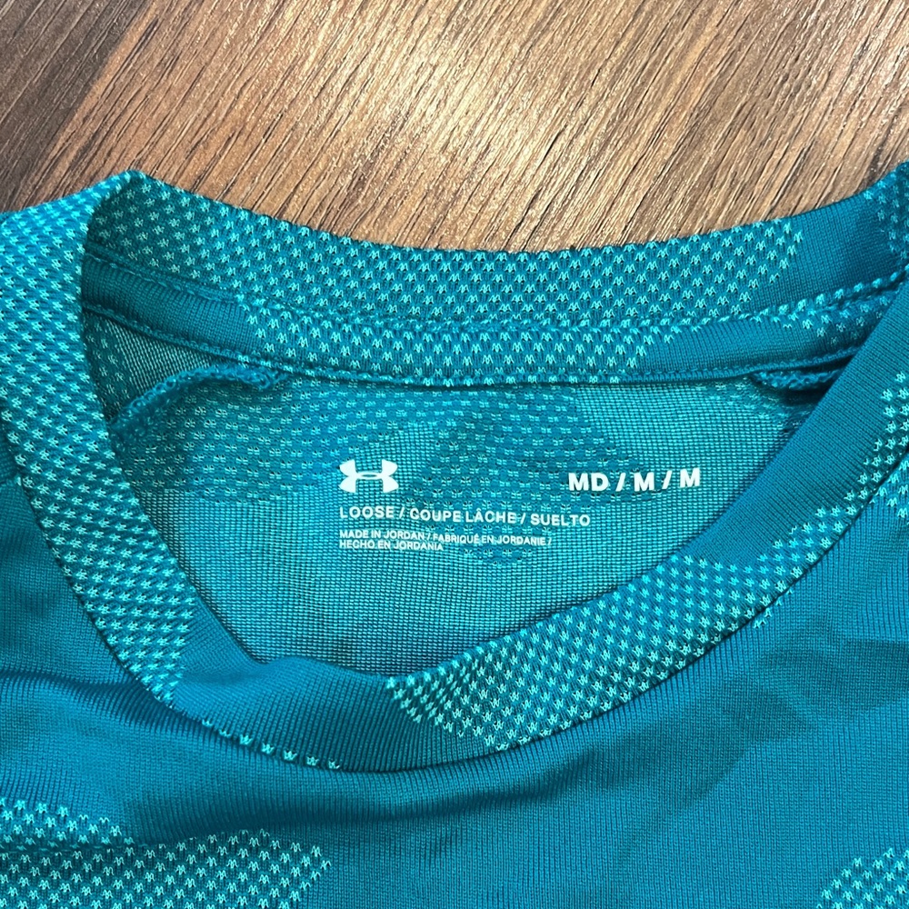 Under Armour Men's Turquoise / Blue / Green Camo Short Sleeve Tee - Picture 2 of 13